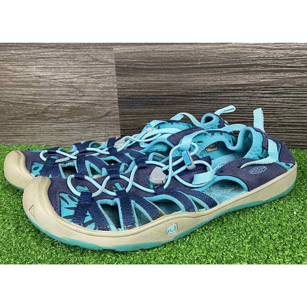 Keen Youth Moxie Sandals Teal Blue & Gray Size‎ 6 Hiking Outdoor 1016351